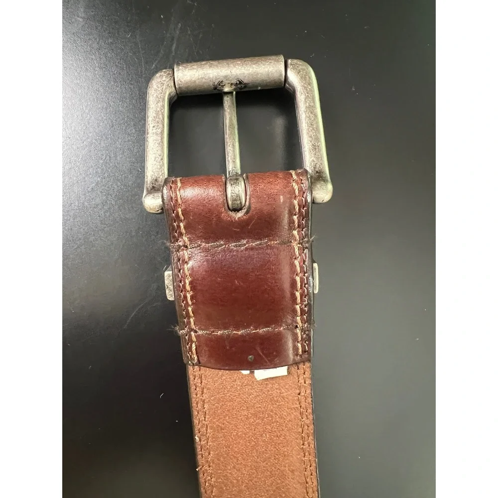 Dickies Mens Brown Genuine Leather Belt Size 42 Workwear Casual 11DI02F8‎